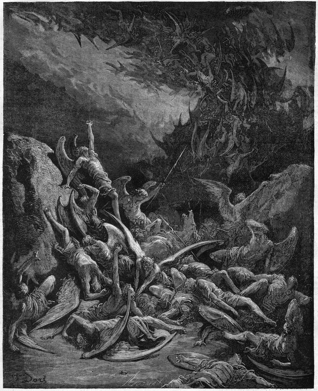 最安値級価格 失われた楽園、堕天使たち。ジョン・ミルトン（1608-1674）の 絵画