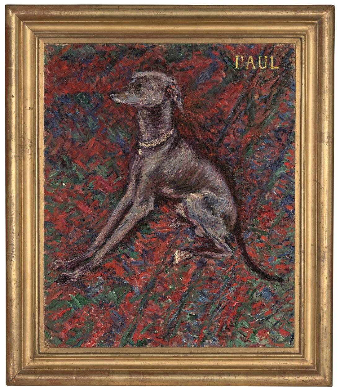 犬「ポール」 1886年頃（油彩・キャンバス） 作： グスタフ・カイユボット