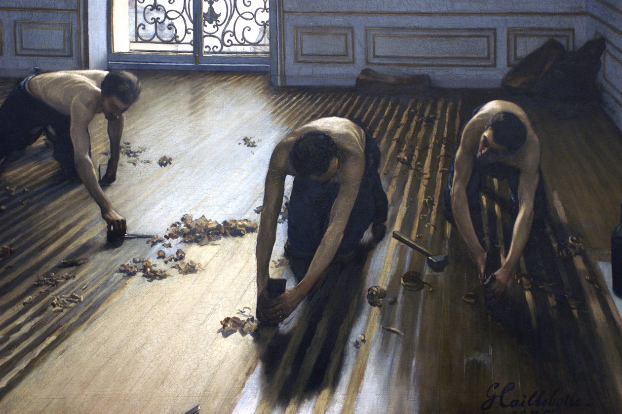 フロアスクレーパー - 絵画の一部。 作： グスタフ・カイユボット