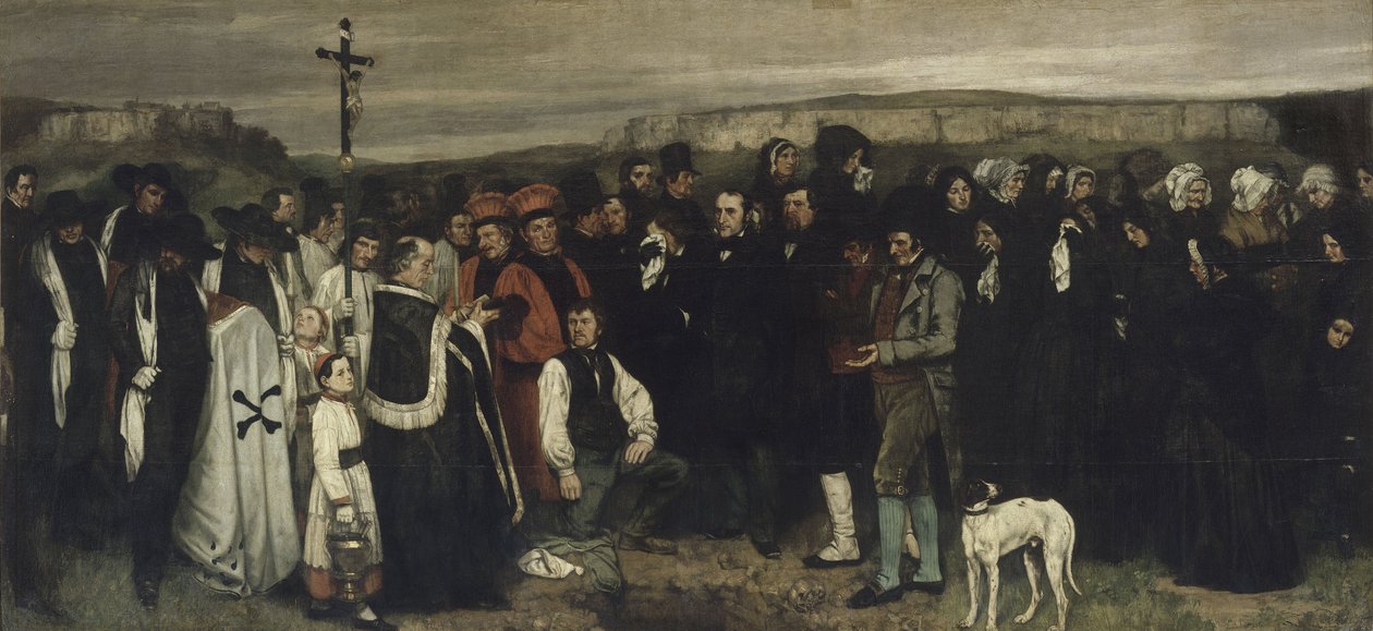 A Burial at Ornans 別タイトル：人物画、オルナンの埋葬の歴史 Un enterrement à Ornans, 別名：Tableau de figures humaines, historique d