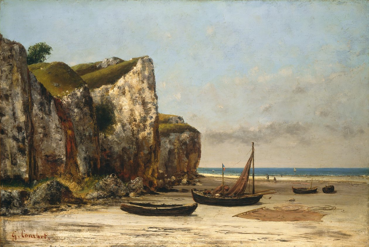 ノルマンディーのビーチ、c。 18721875. 作： ギュスターヴ・クールベ