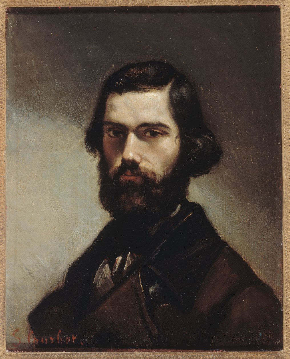 フランス語：ジュール・ヴァレス（1832-1885）の肖像 ジュール・ヴァレス（1832-1885）の肖像（作家 作： ギュスターヴ・クールベ