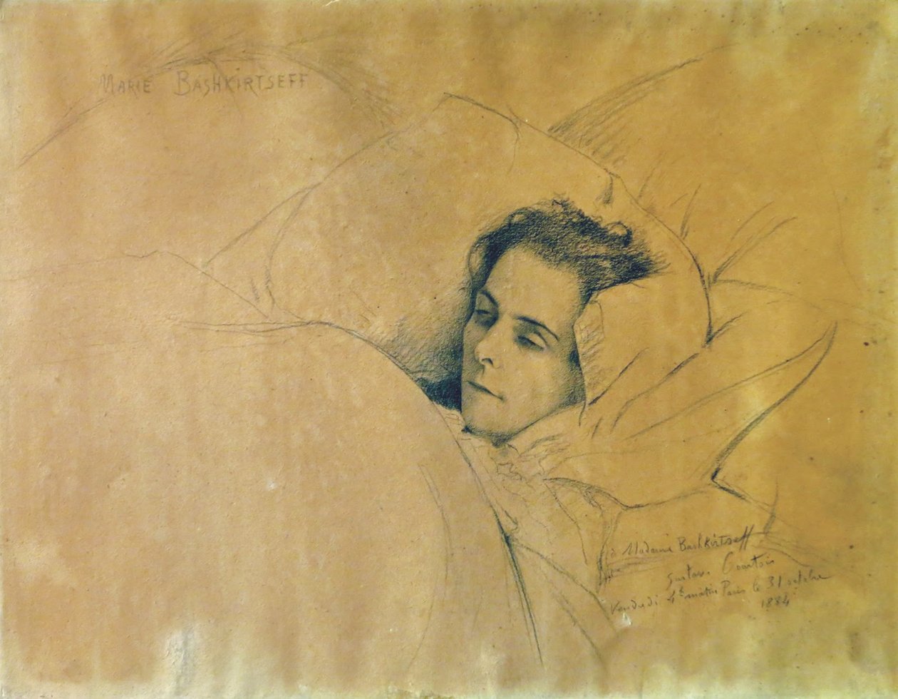 Maria Konstantinovna Bashkirtseva 1858-1884、1884 の死。 作： ギュスターヴクルトワ