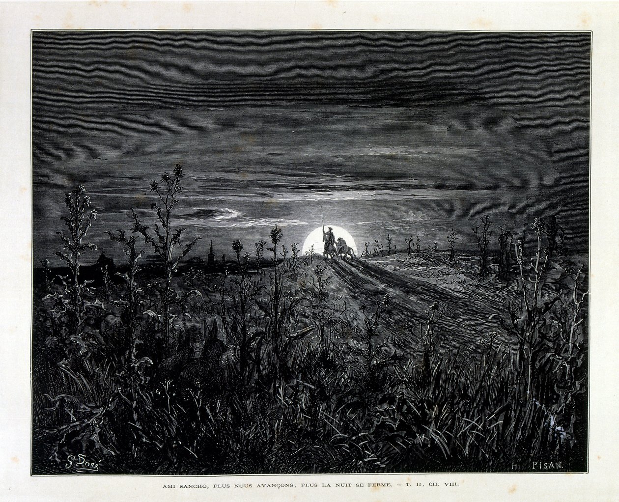 ミゲル・デ・セルバンテス『ドン・キホーテ』1868年版、ギュスターヴ・ドーアの挿絵付き 作： ギュスターヴ・ドレ