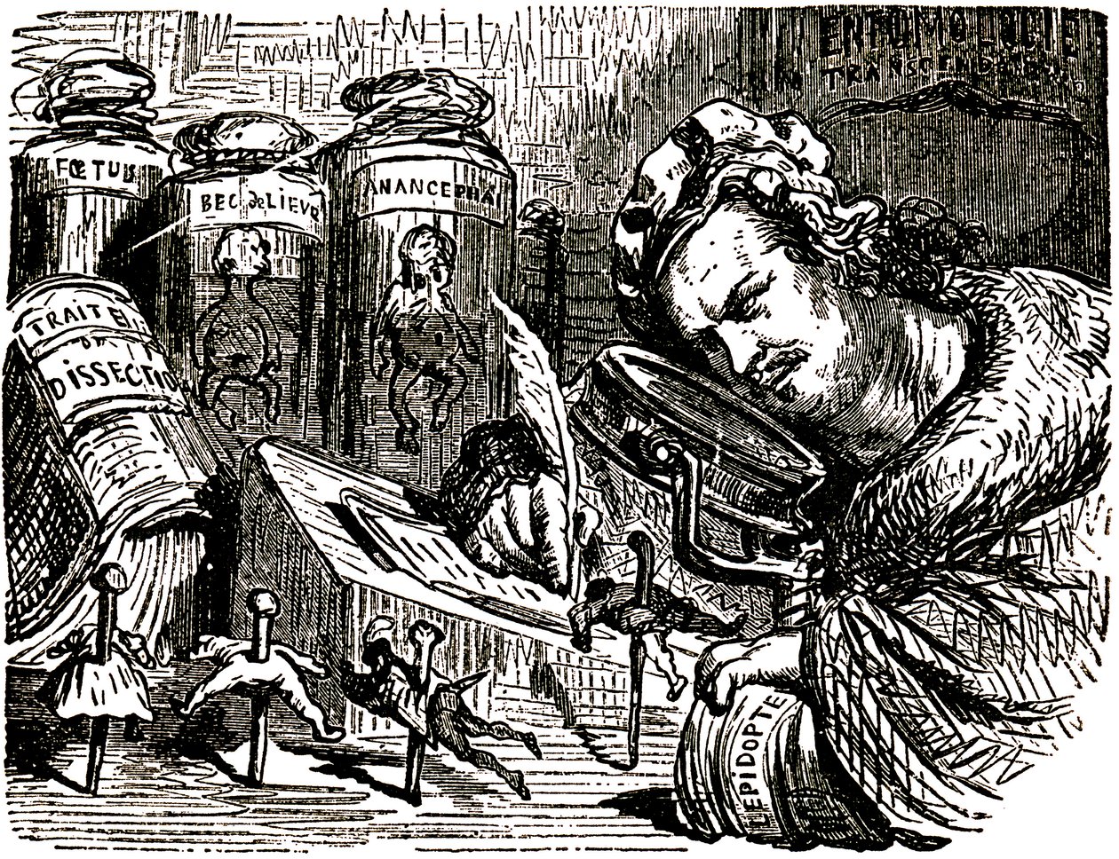 オノレ・ド・バルザック(1799-1850)がギュスターヴ・ドーレ(1832-1883)に「Drolatiques物語」(1855)のために描いた漫画。 作： ギュスターヴ・ドレ