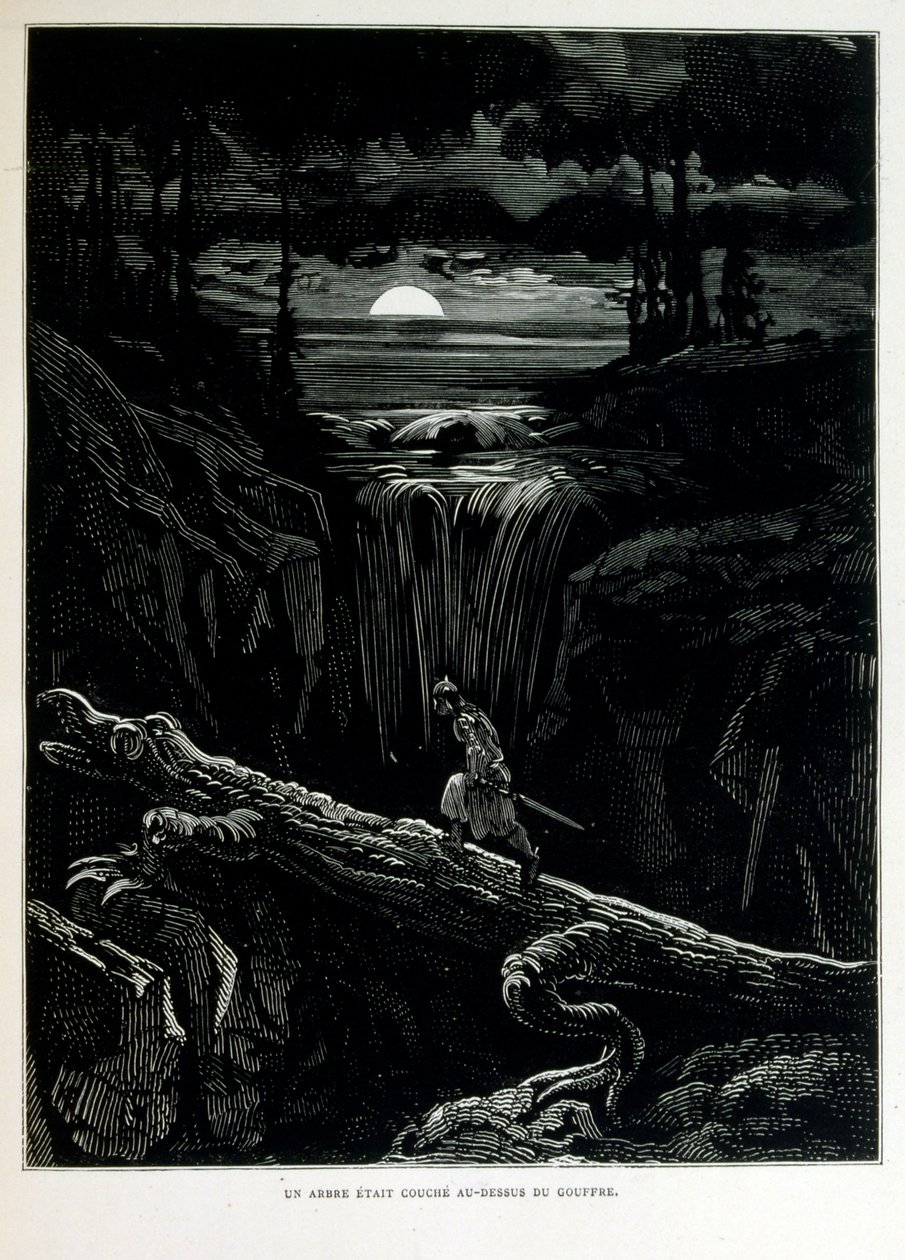 フランスの画家、版画家、挿絵画家であるギュスターヴ・ドーア（1832年～1883年）が1863年に描いた「クロック・ミテーヌ」。Croque-Mitaine（ブギーマン）とは、子供を怖がらせて賢くさせるために、子供に見せられる悪意のあるキャラクター。 作： ギュスターヴ・ドレ