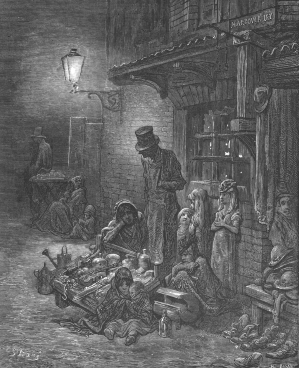 「ハウンズディッチ」、1872年。 作： ギュスターヴ・ドレ