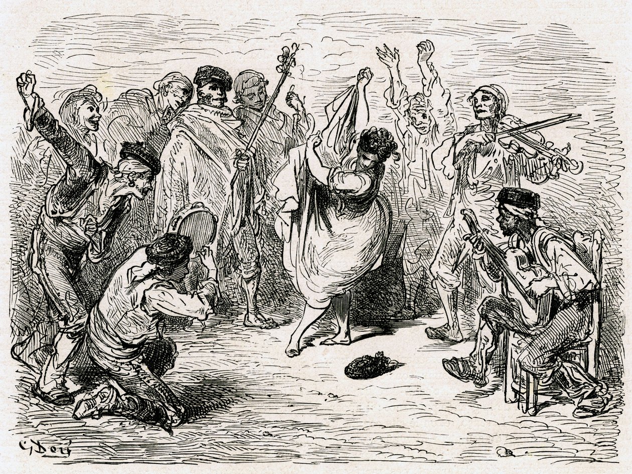 1866年に出版されたシャルル・ダヴィリエ作「スペイン航海記」の挿絵（エングレーヴィング） 作： ギュスターヴ・ドレ