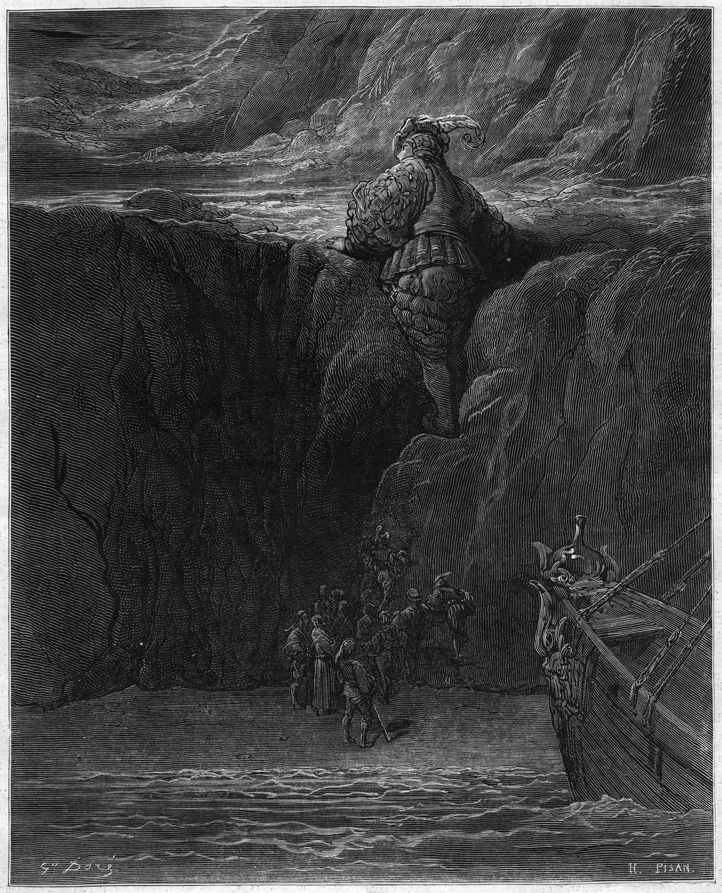 Gustave Dore（1832-1883）によるFrancois Rabelais（1483-1553）の「パンタグリュエル」の挿絵。 作： ギュスターヴ・ドレ