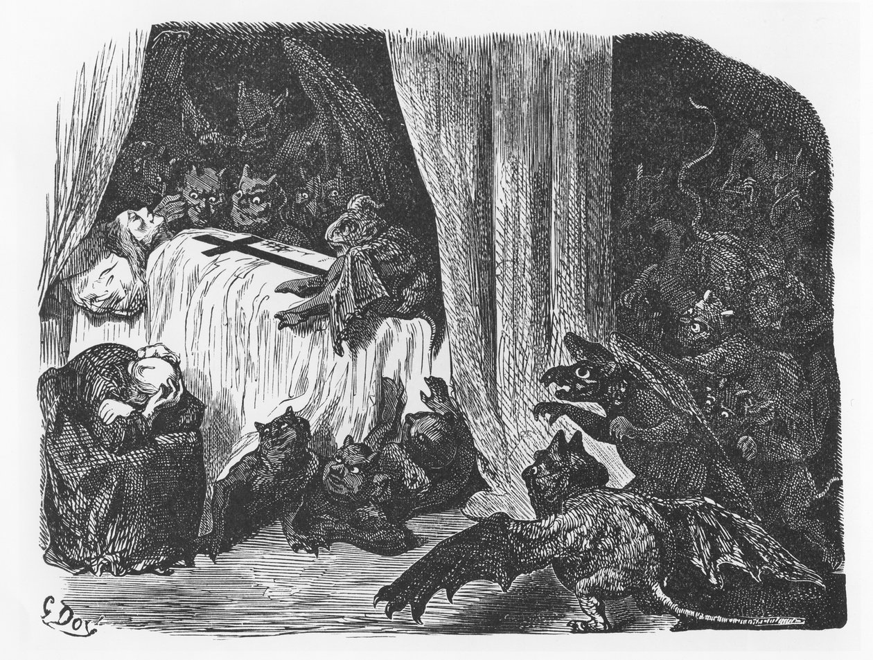 FrançoisRabelaisによる「Le Tiers Livre des Faicts et DictsHérosquesdu Bon Pantagruel」のイラスト 作： ギュスターヴ・ドレ