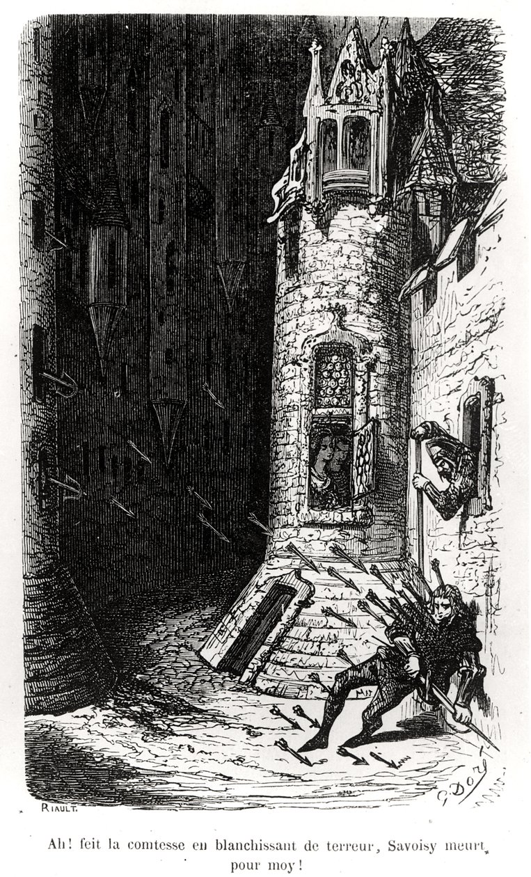 1855年、リオールによって彫刻されたオノレドバルザック（1799〜1850年）による「Les Contes Drolatiques」のイラスト 作： ギュスターヴ・ドレ