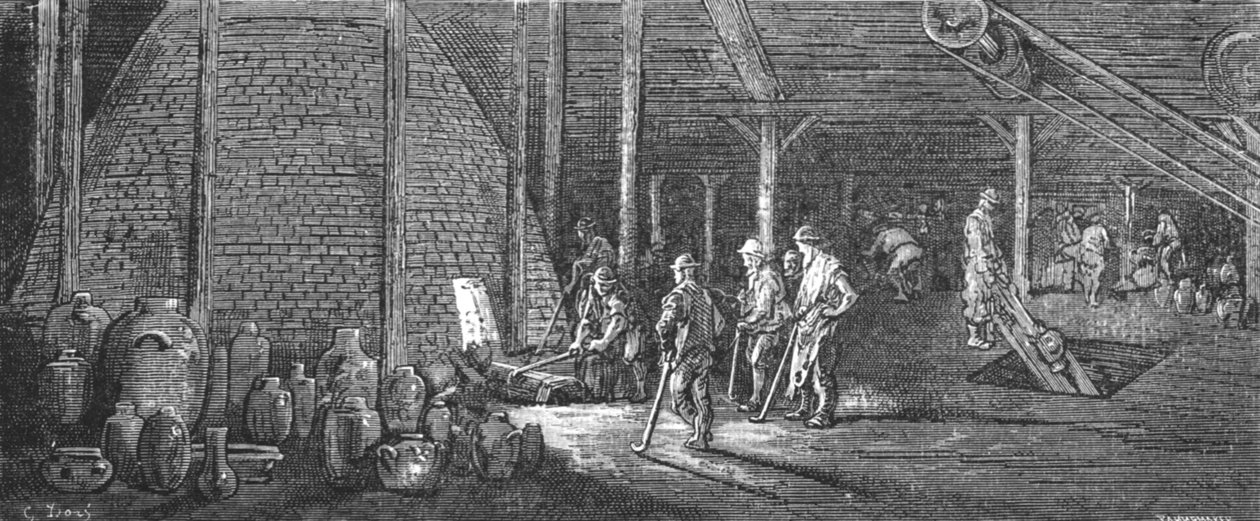 「ランベス陶器」、1872年。 作： ギュスターヴ・ドレ