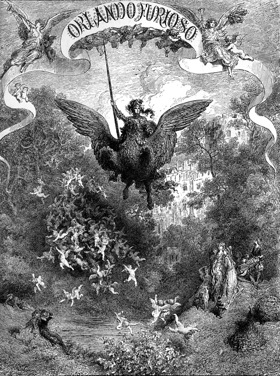 Ludovico AriostoによるOrlando Furioso、カバー 作： ギュスターヴ・ドレ