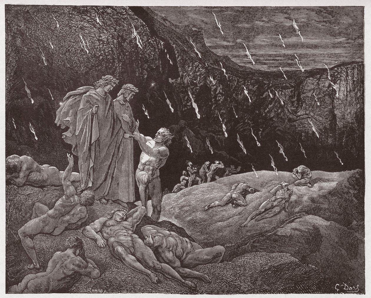 神曲』地獄篇 第15番 ブルネット・ラティーニ、ダンテに声をかける