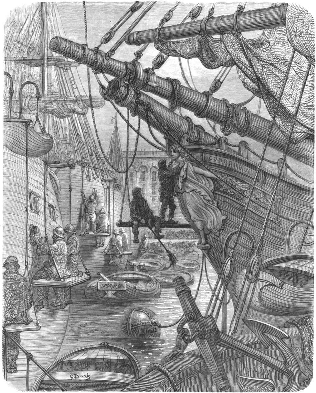 「ドック - コンコルディア」、1872年。 作： ギュスターヴ・ドレ