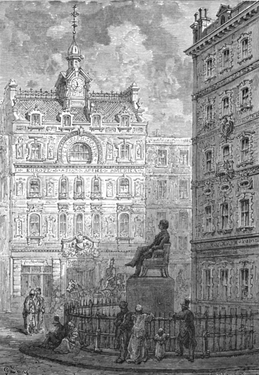 「ジョージ・ピーボディの記念碑」、1872 年。 作： ギュスターヴ・ドレ