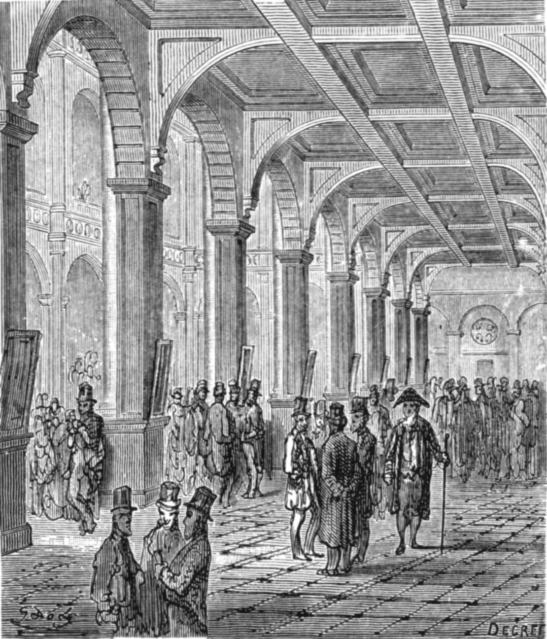 「王立取引所」、1872 年。 作： ギュスターヴ・ドレ