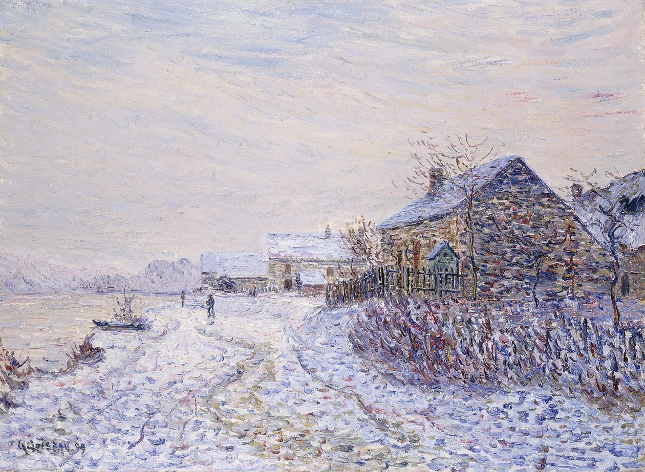 トゥルネドスシュルセーヌの雪、1899年 作： グスタフ・ロワゾー