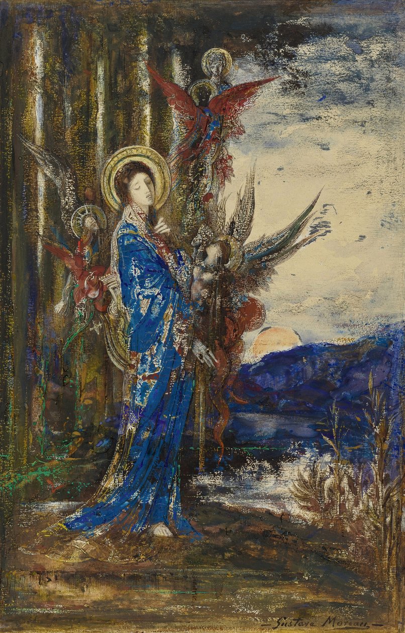 「ギュスターヴ・モロー（1826-1898）の水彩画 個人蔵 作： ギュスターヴ・モロー