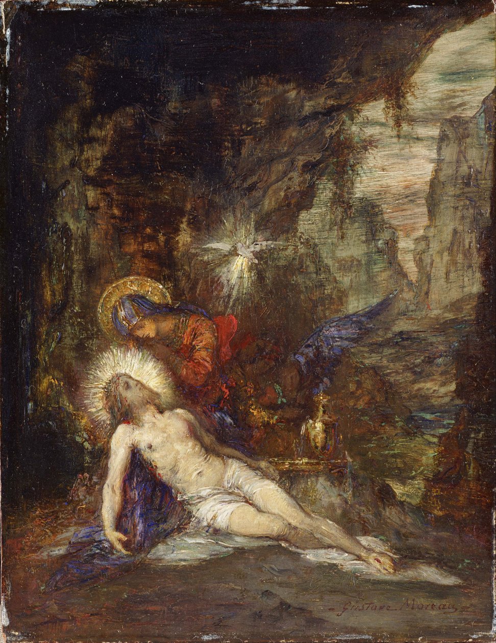 慈悲、c。 1876 作： ギュスターヴ・モロー