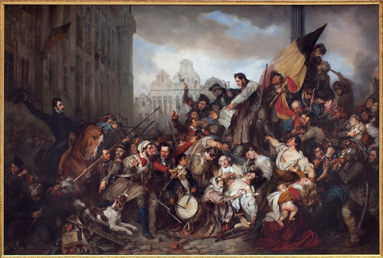 1830年のベルギー革命、1835年 作： グスタフ・ワッパーズ