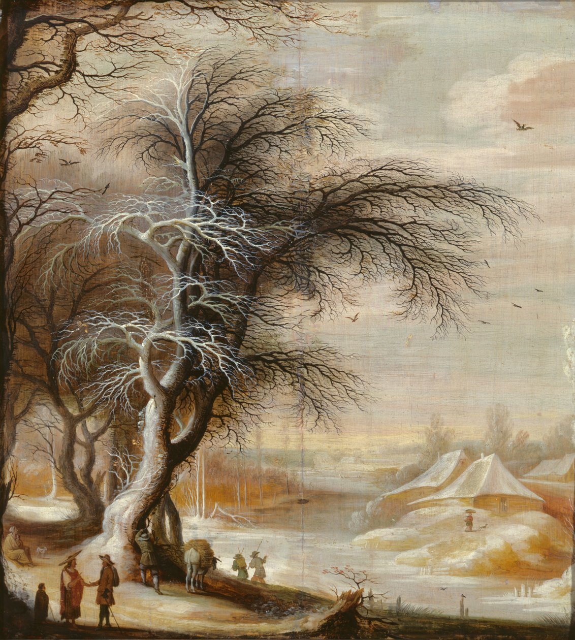 冬の風景 作： Gysbrecht LytensまたはLeytens
