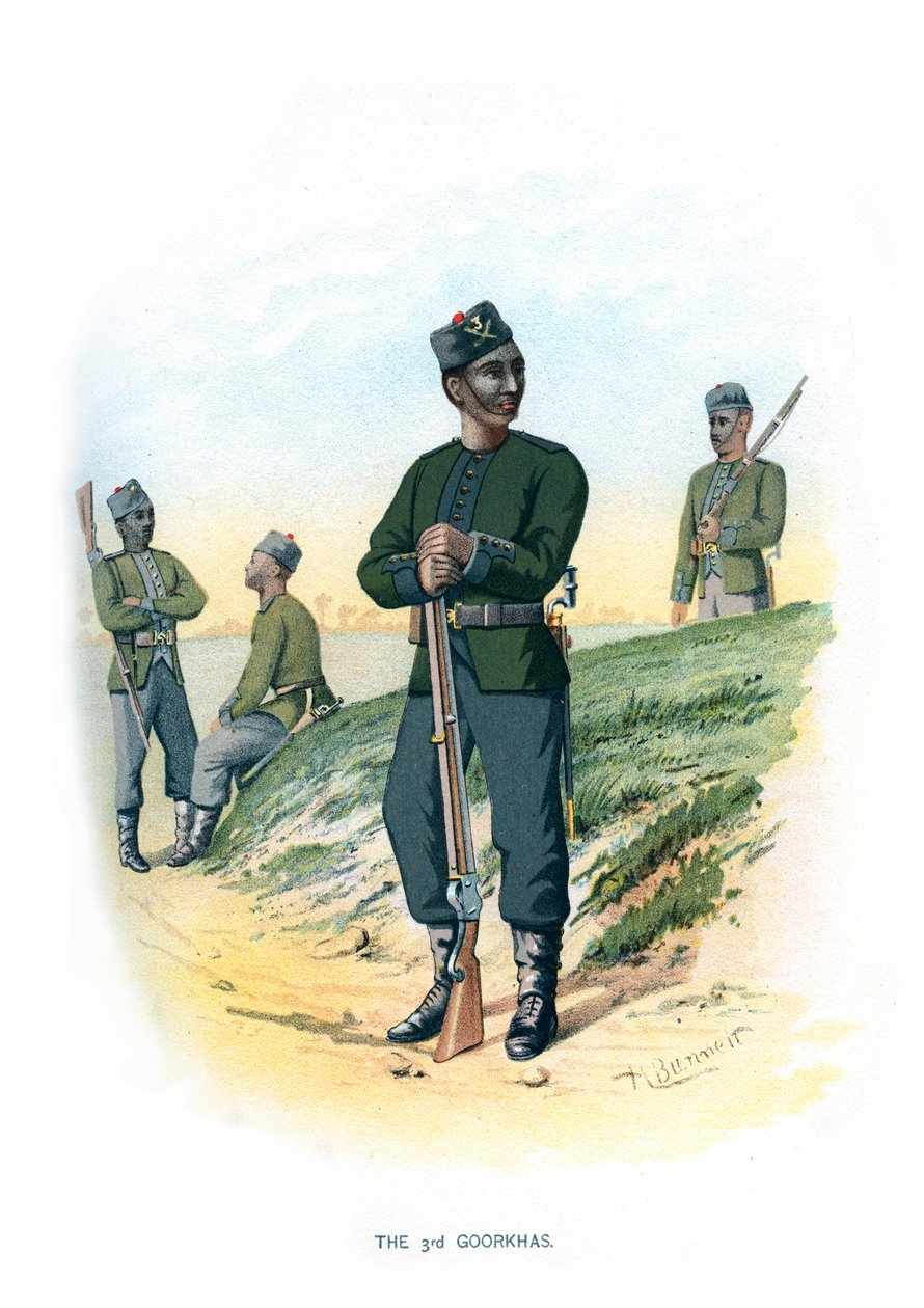 第3 Goorkhas、c1890。 作： H・バネット