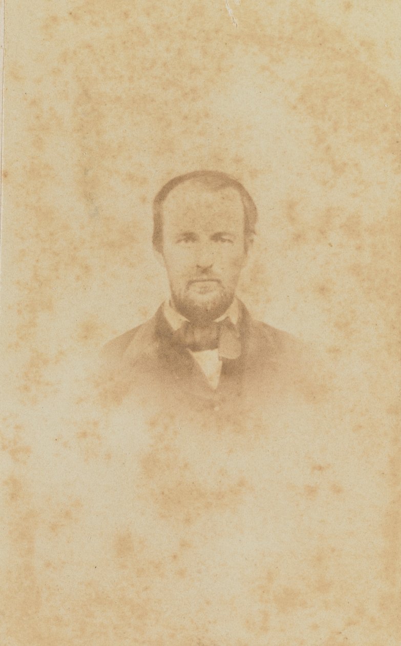 ハロルド・M・ホワイト、1860～1862年のカルト・ド・ビジットの肖像画。 作： HS Tousley