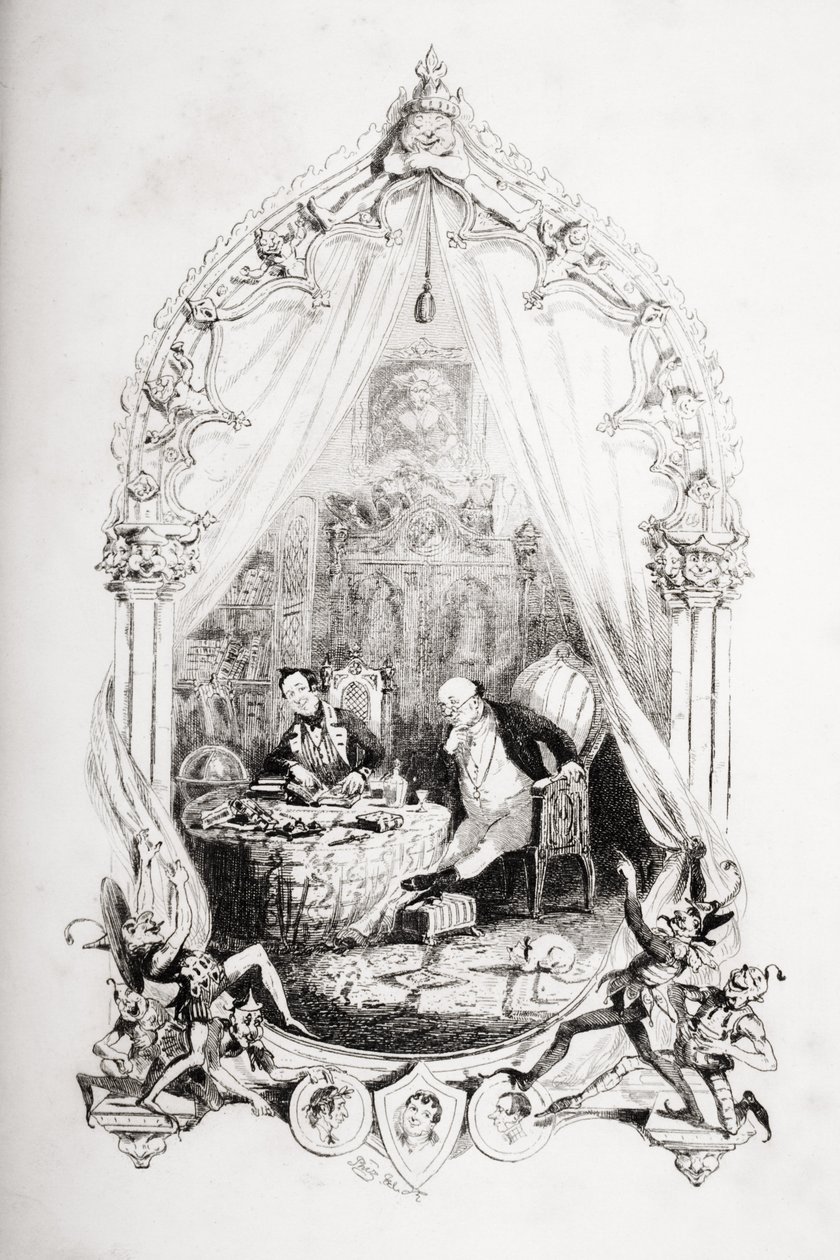 Charles Dickens（1812-70）による「The Pickwick Papers」のイラストは1837年に公開 作： ハブロナイト・ブラウン