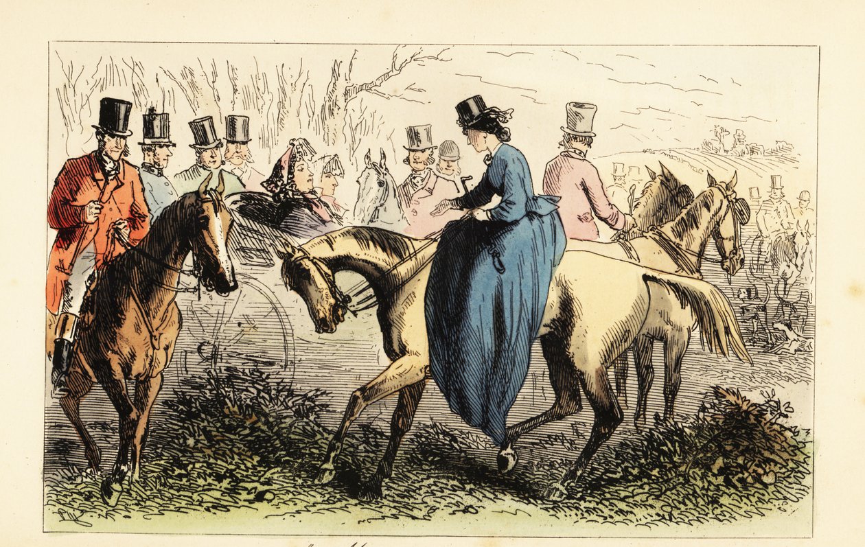 女性からの握手を無視する馬車の英国貴族 作： ハブロナイトブラウンの後