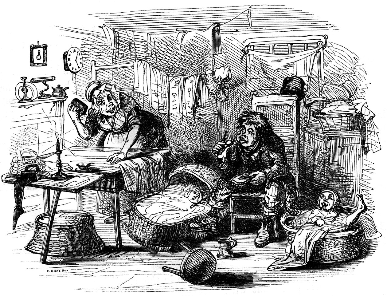 チャールズ・ディケンズの「The Old Curiosity Shop」。 作： ハブロナイト・ブラウン
