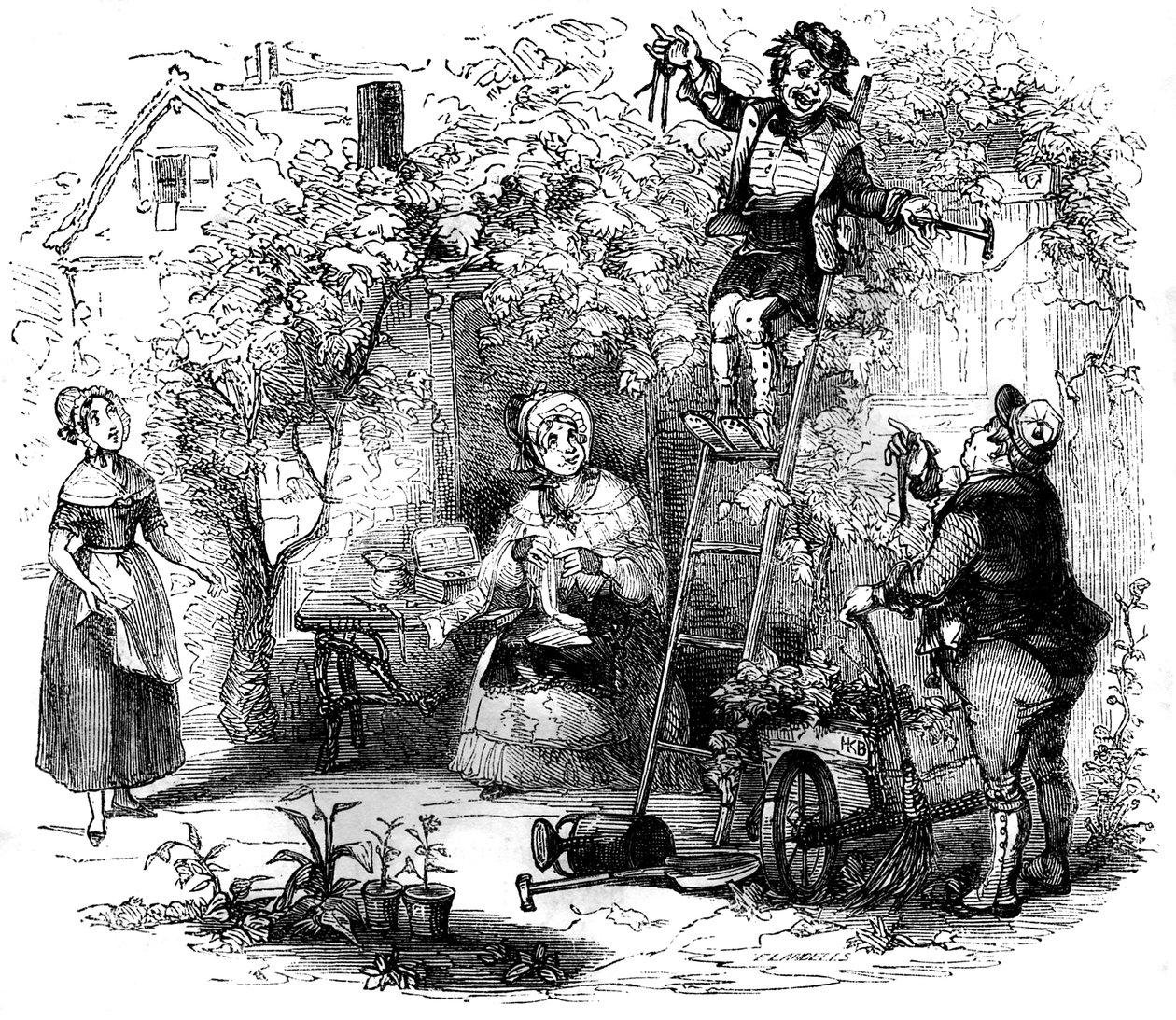 チャールズ・ディケンズの「The Old Curiosity Shop」。 作： ハブロナイト・ブラウン