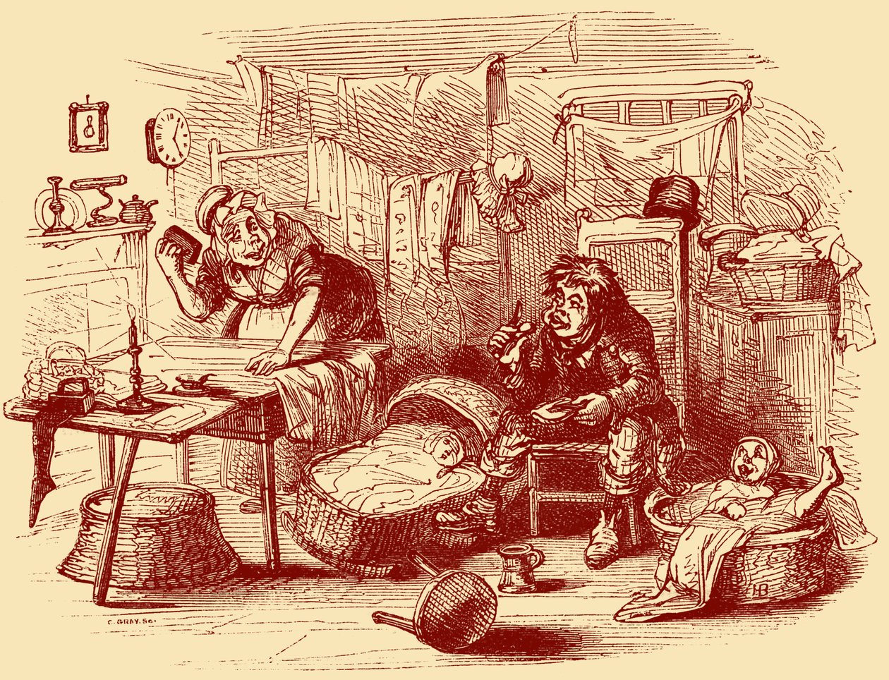 チャールズ・ディケンズの「The Old Curiosity Shop」。 作： ハブロナイト・ブラウン