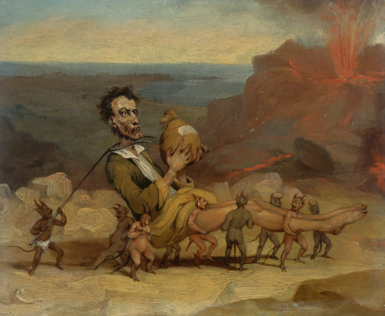 エドワード・ブルワー・リットン (1803-1873) の似顔絵 作： ハブロナイト・ブラウン