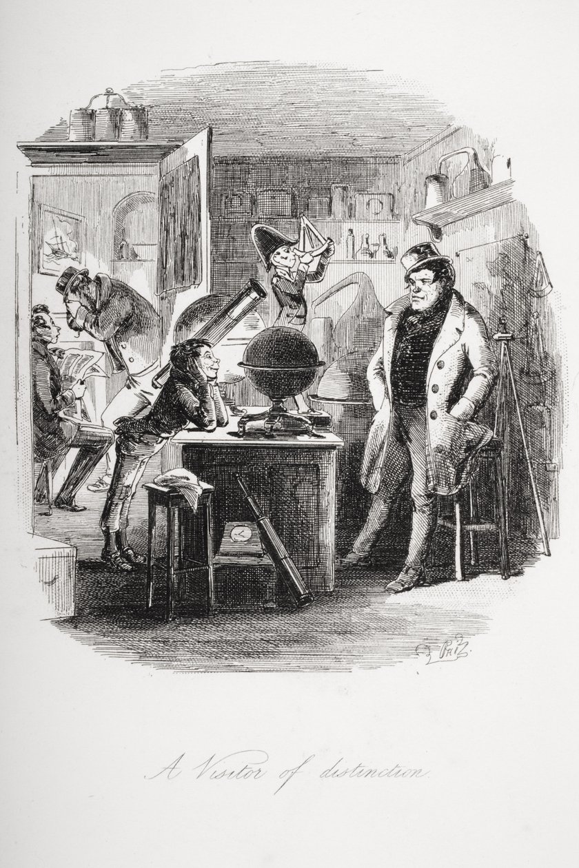 著名な訪問者、チャールズディケンズの「ドンビーと息子」（1812-70）のイラスト、1848年（リソ）の初公開 作： ハブロナイト・ブラウン