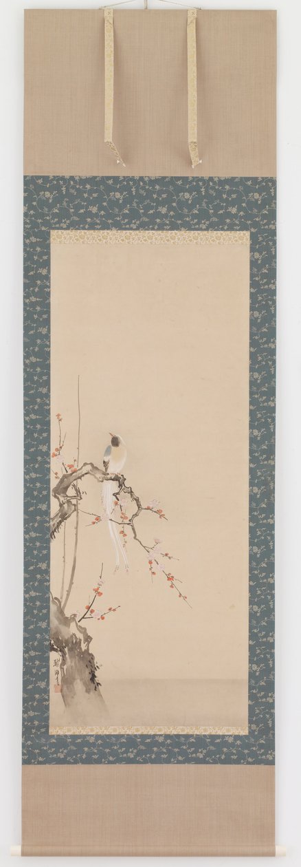 鳥と梅 作： はなぶさ一丁