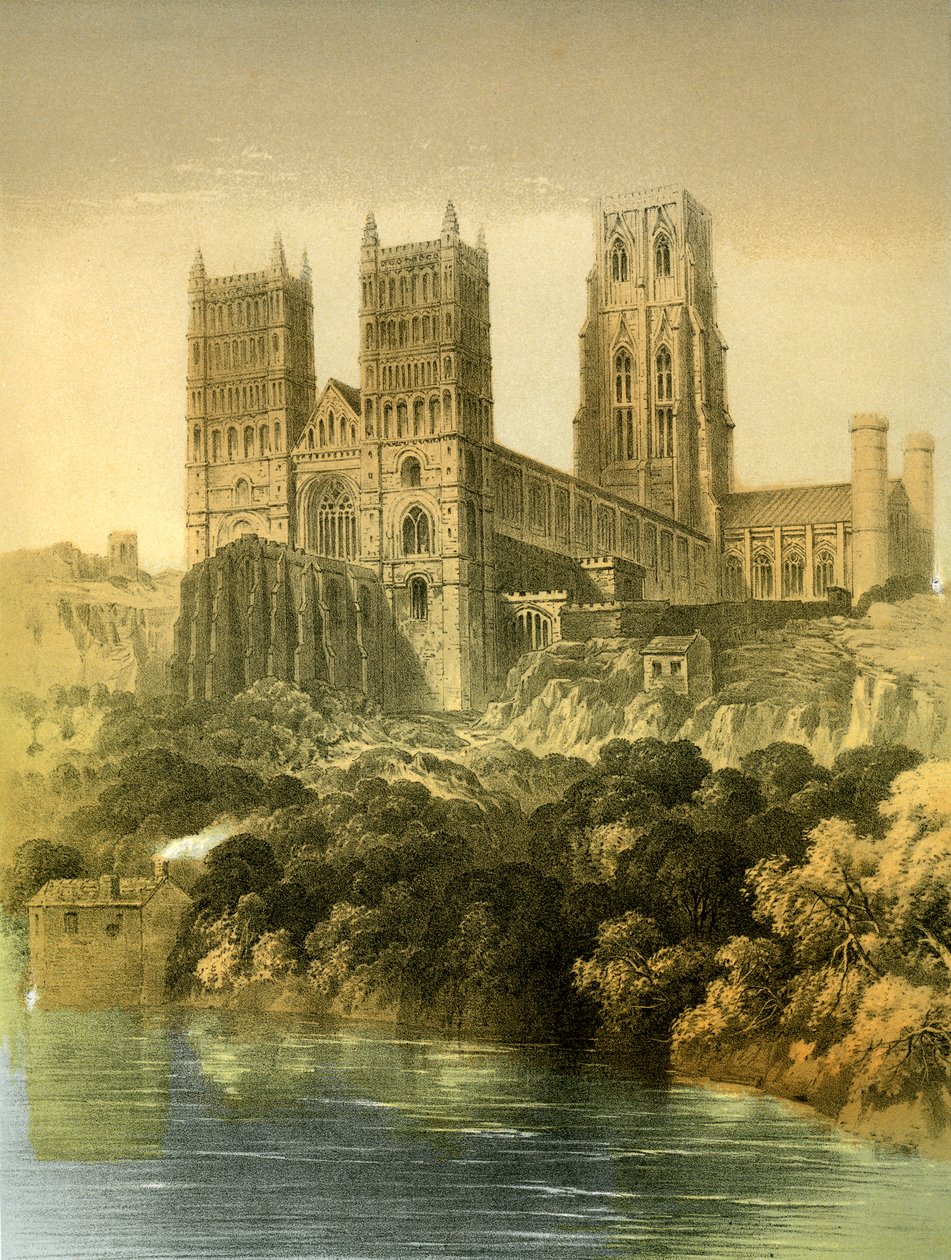 ダラム大聖堂、ダラム州、c1870。 作： ハンハート