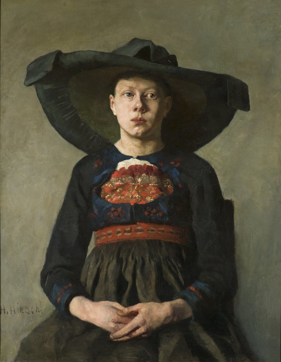 バイエルンの農民の少女、1885-87 作： ハンナ・パウリ