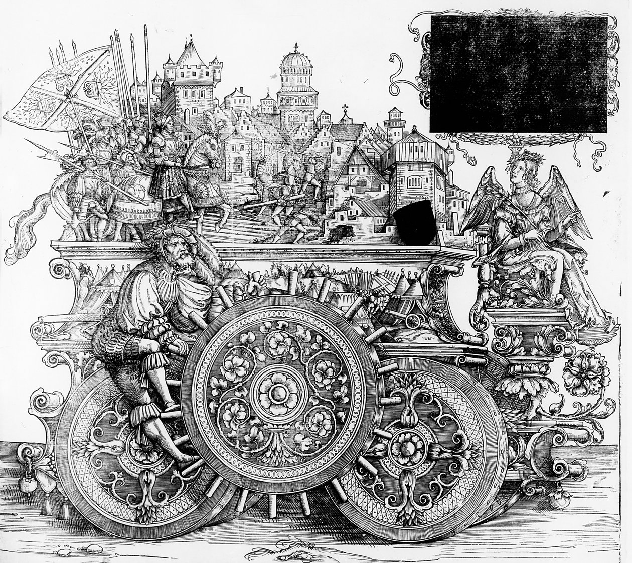 マクシミリアンの凱旋のシーン、1516-18年頃 作： ハンス・ブルククマール