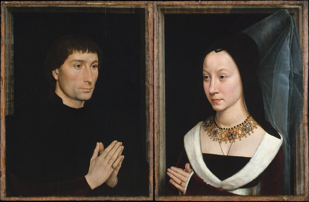 トマソ・ディ・フォルコとマリア・ポルティナリ、1470年頃 作： ハンス・メムリンク