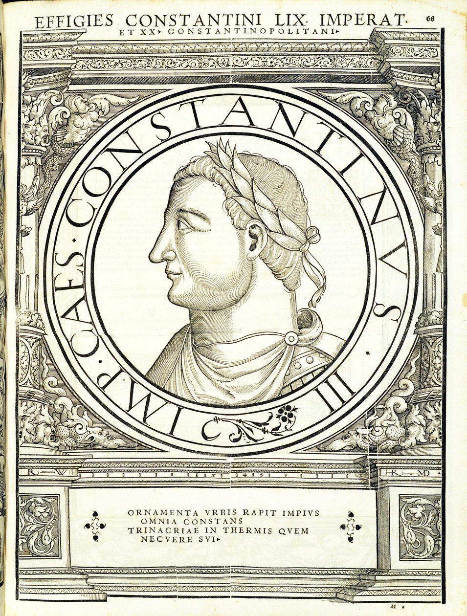 ローマの東西の司令官による古代の硬貨の最も真実な画像からなる、チューリッヒのアンドレアスゲスナーによって印刷されたルドルフヴィッセンバッハの彫刻、15 作： ハンス・ルドルフ・マヌエルドイツ人