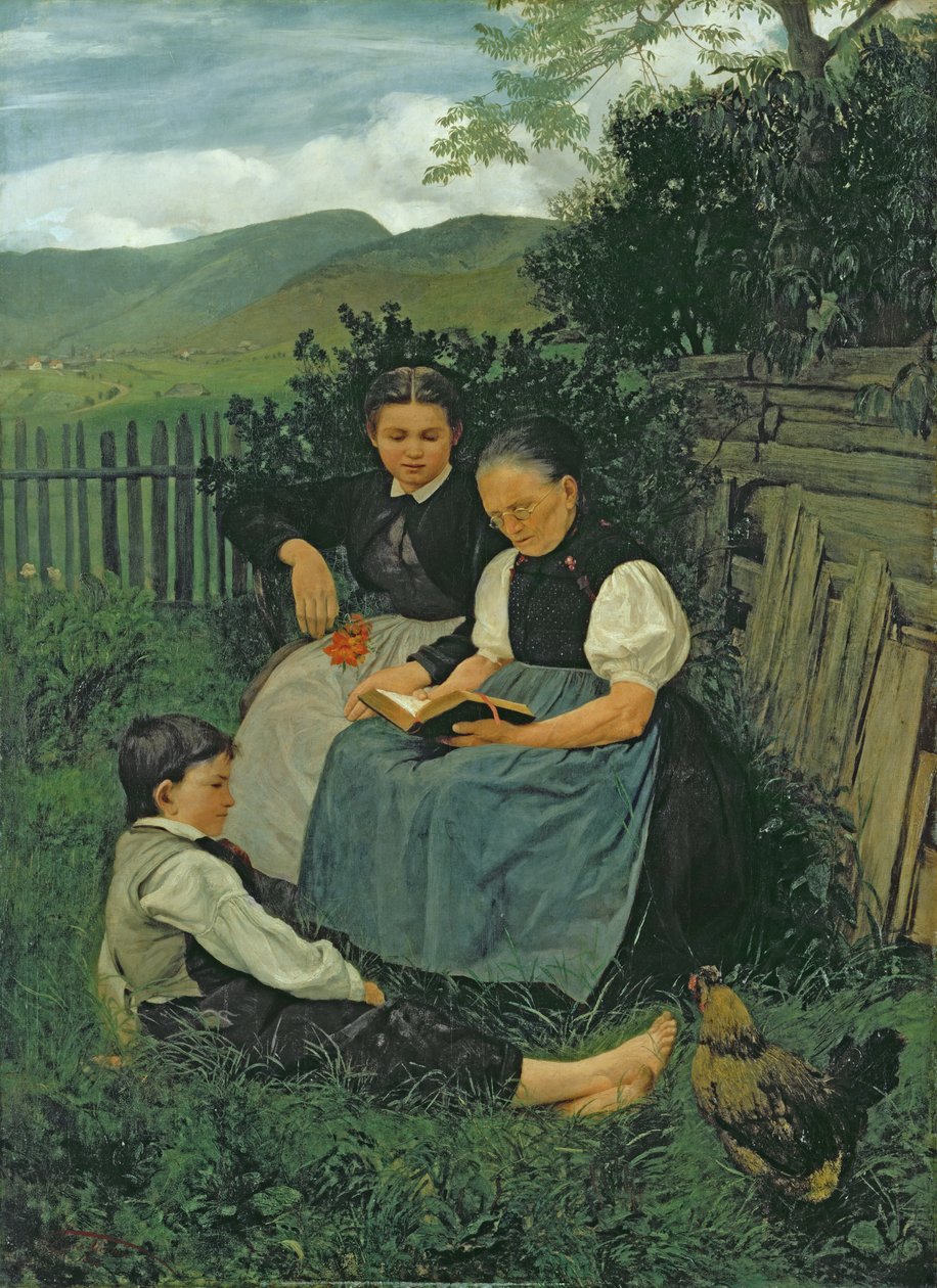 今日の終わり、1868 作： ハンス・トーマ