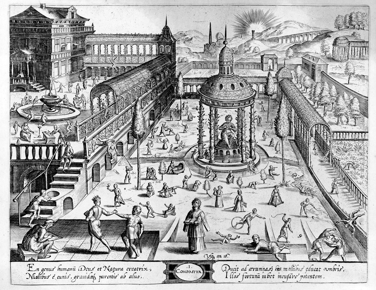 ヨハネスWierix（1549-c.1618）によって彫刻されたコンポジタ1638 作： ハンスまたはヤン・フレデマン・ド・フリース