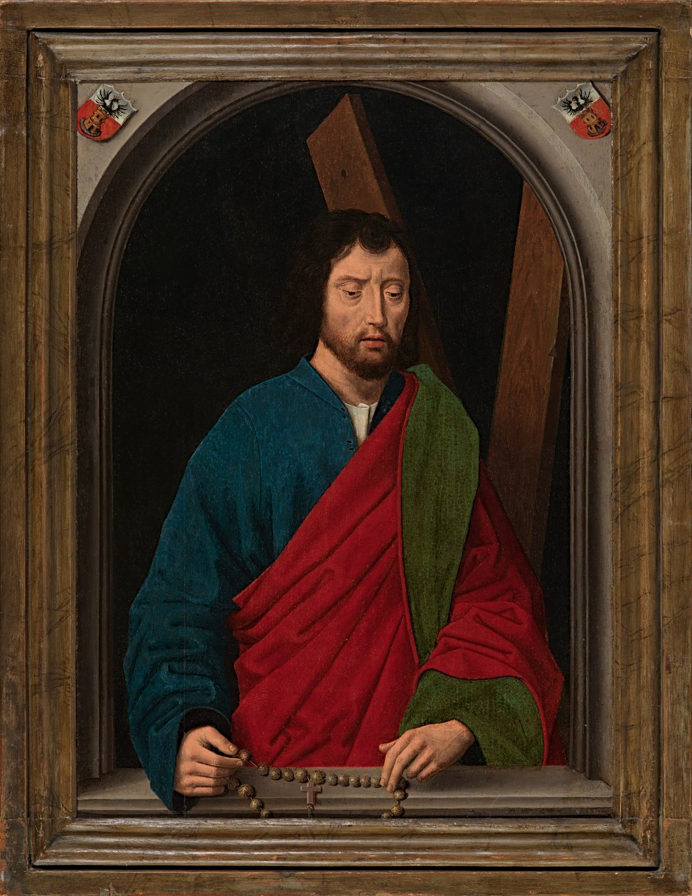 Santo André, c.1491-1519 (óleo sobre painel) 作： ハンス（後）メムリンク