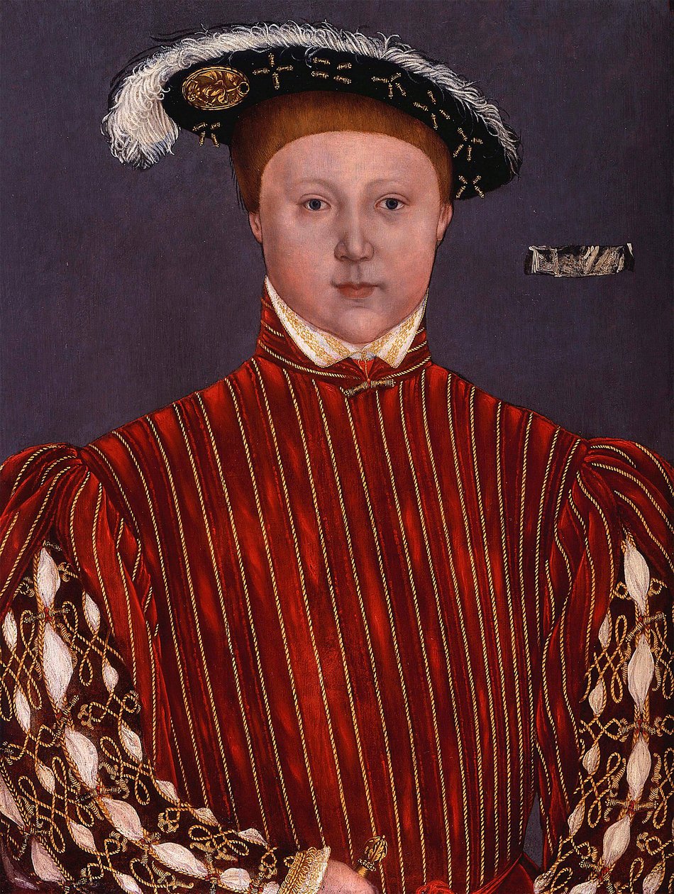 「エドワード6世（1537-1553）イングランド王の肖像」ハンス・ホルバイン・ザ・ヤンガーのサークルの絵 作： ハンス（サークル）ホルバイン・ザ・ヤンガー