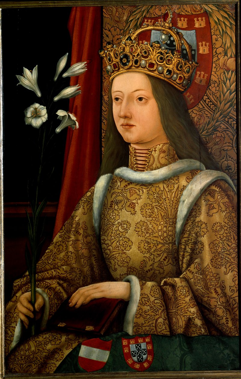 ポルトガルのアリエノールの肖像（1468年の原画の後）（絵画 作： ハンス・ブルククマール