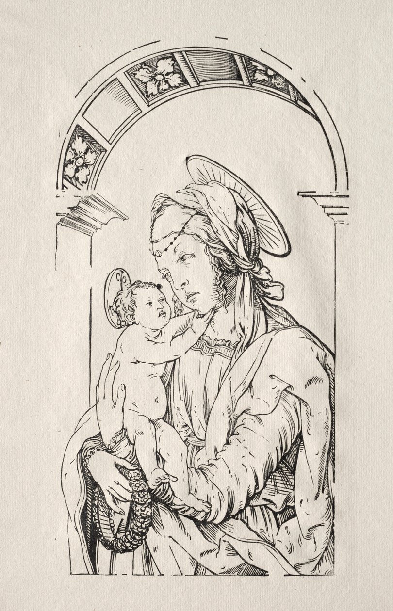 アーチの下の子供との聖母、1508年。 作： ハンス・ブルククマール