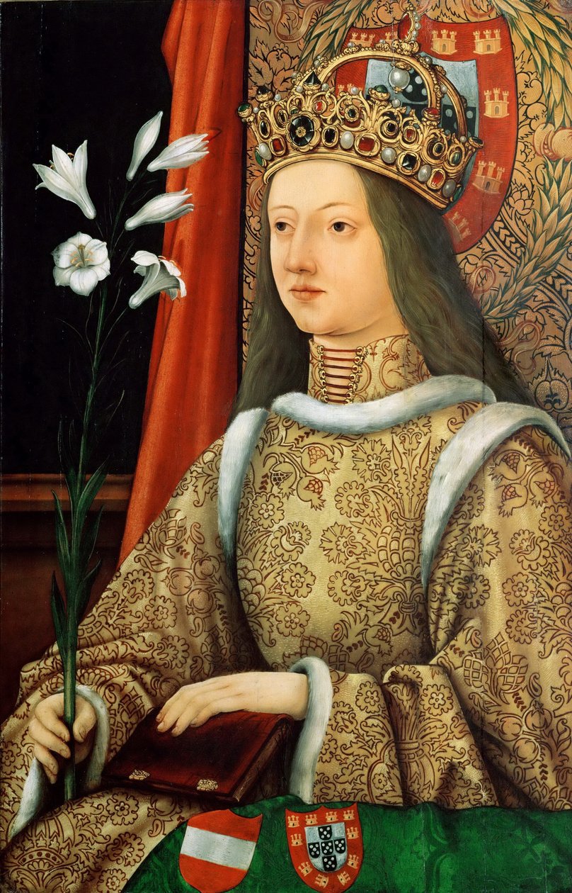 1468年後のポルトガルのエレノアの肖像1433-1467、神聖ローマ皇后 作： ハンス・バーグクマール・ザ・エルダー