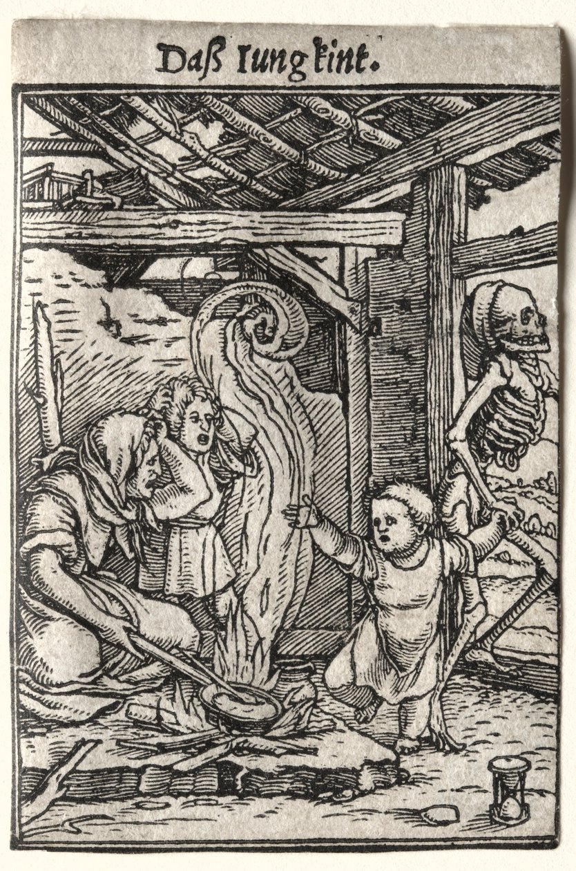 死のダンス：子供、c。 1526。 作： ハンス・ホルバイン