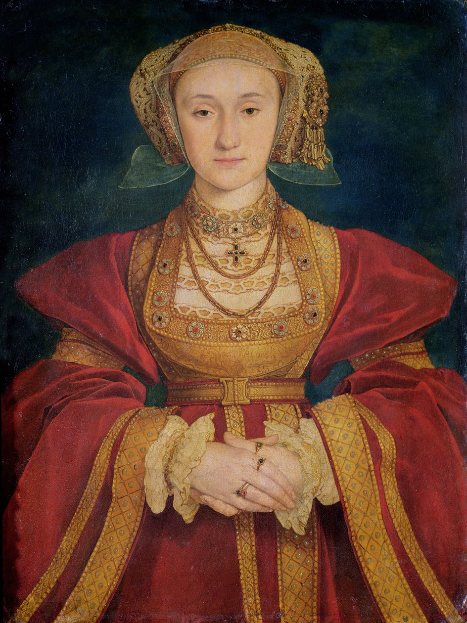 アン・オブ・クリーブスの肖像画（1515-57）1539 作： ハンス・ホルバイン・ザ・ヤング